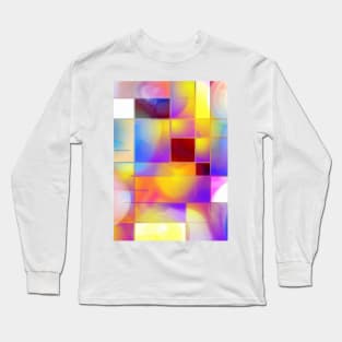 Colorful Geometric Abstract Long Sleeve T-Shirt